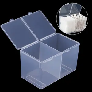 Acolehuma Tempat Kapas Multifungsi Dual Compartment Make Up Storage - AH097