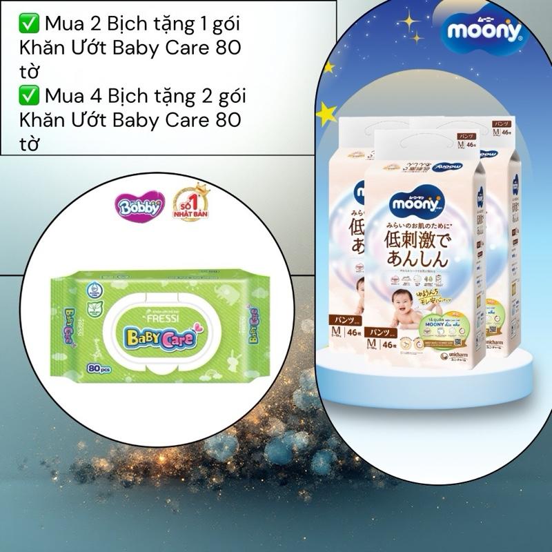  Thùng 4 bịch Moony Dịu Nhẹ mẫu mới 2025 - NK chính hãng Unicharm 