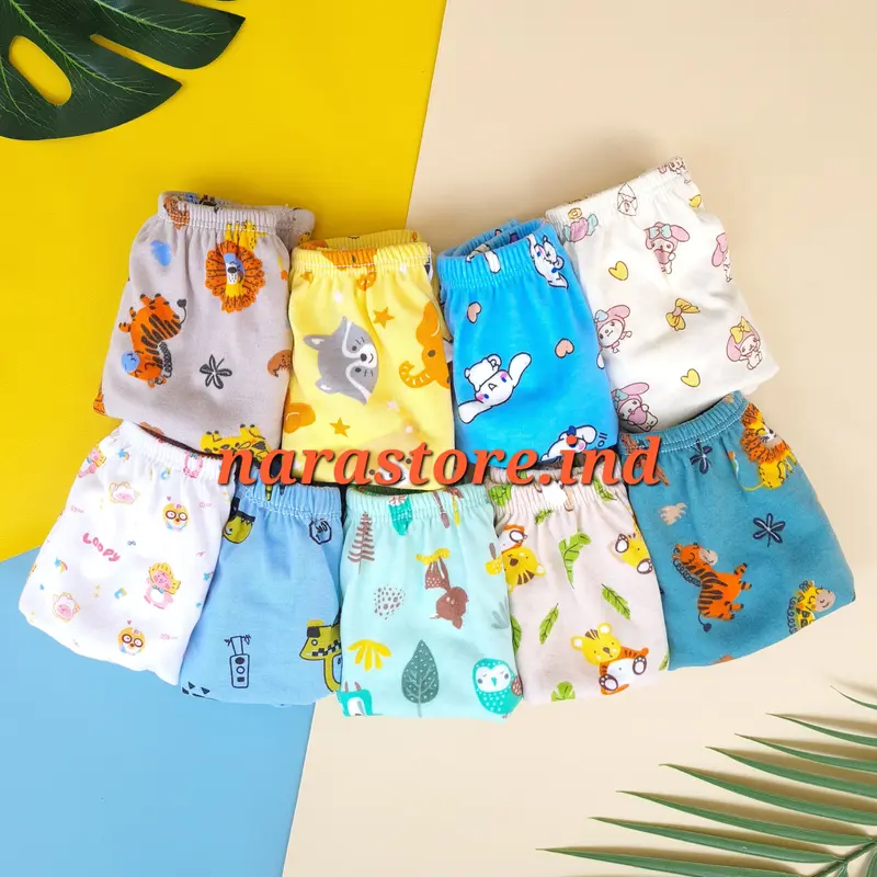 10 Pcs Celana Dalam Anak Laki-Laki dan Perempuan Bahan Premium 1-6 Tahun Motif Lucu Fashion 6