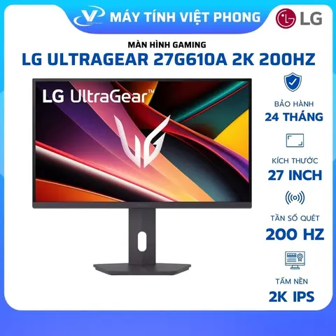MÀN HÌNH LG ULTRAGEAR 27G610A 27" 2K QHD IPS 200HZ 1MS - CHÍNH HÃNG BẢO HÀNH TOÀN QUỐC 2 NĂM