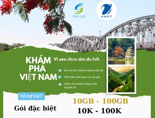 RoamLink & Vinaphone - Sim Du Lịch Tốc Độ Cao 10GB-100GB Gói Đặc Biệt Flashsale…