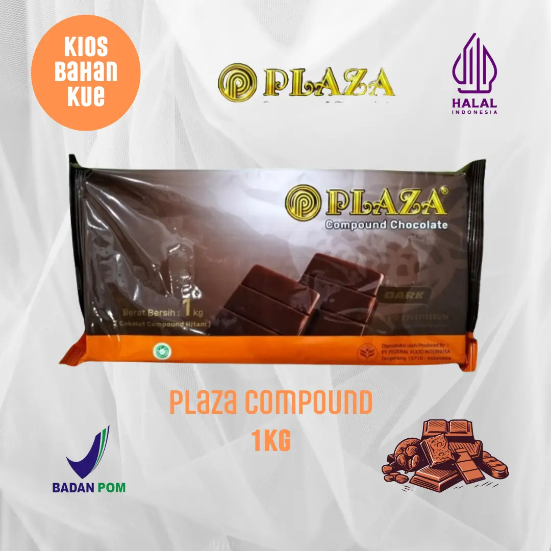 Plaza Coklat Compound 1Kg / Coklat Batang Plaza Chocolate Cokelat Manis Food Snack