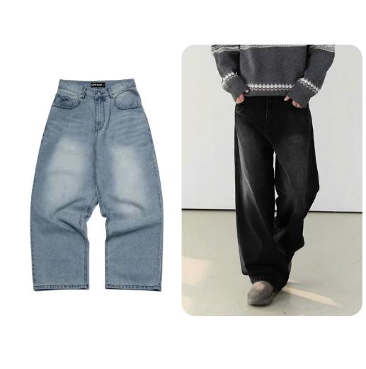  Quần Jeans Conan ODIN CLUB Quần dài nam nữ ống rộng chất liệu denim dày dặn đứng form 