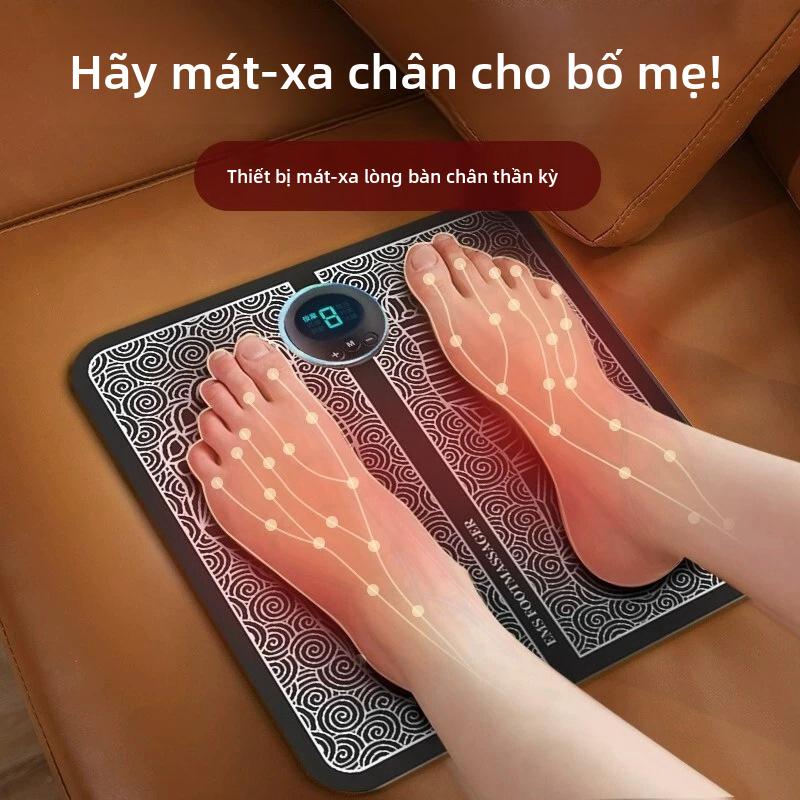 Thảm massage chân, máy massage lòng bàn chân, miếng dán massage thông minh xung điện, máy trị liệu chân, thảm massage lòng bàn chân dùng tại nhà, sản phẩm thần kỳ.