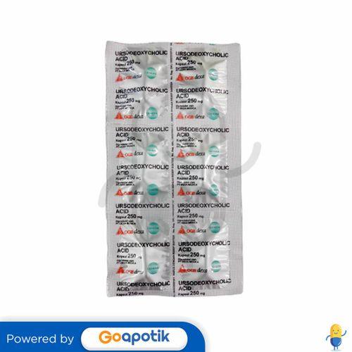 URSODEOXYCHOLIC ACID OGB DEXA MEDICA 250 MG STRIP 6 KAPSUL