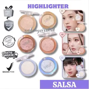 ️SALSA GALAXY HIGHLIGHTER – GLOWING HIGHLIGHTER | MAKE UP DOUYIN KOREA | MAKEUP | SHIMMER | PERONA KILAU | HIGH PIGMENTED
