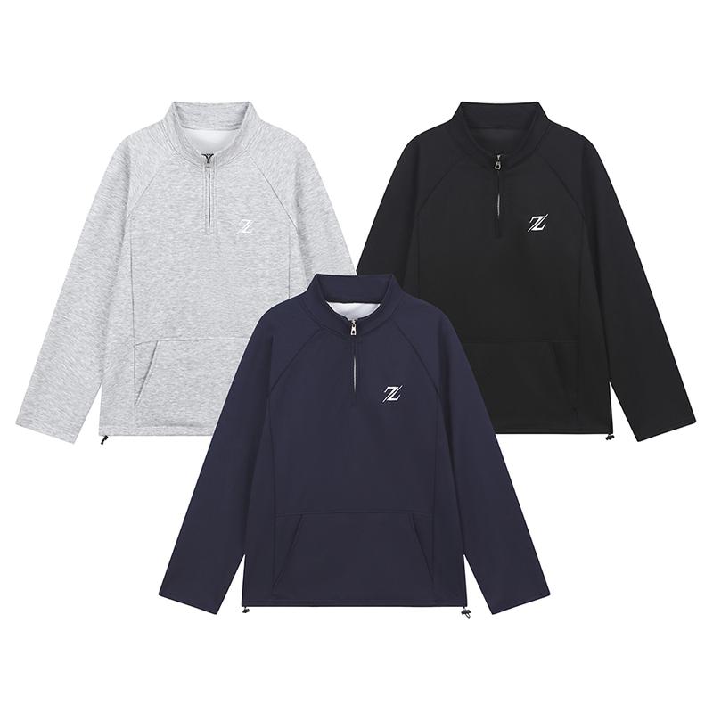  Áo Sweater hoodie nỉ cổ tàu form rộng nỉ 2 da nam nữ - Zovan 