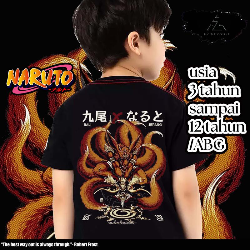 Kaos Naruto Kurama Anak Distro Kids 3