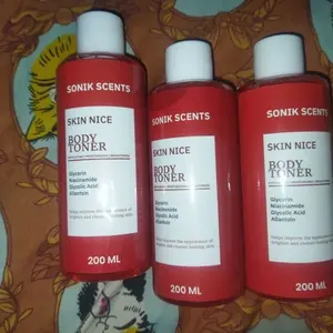 [ SONIK SCENTS SKIN NICE ] BODY TONER MERAH 200 ML Glycerin, Niacinamide, Glycolic Acid, allantoin