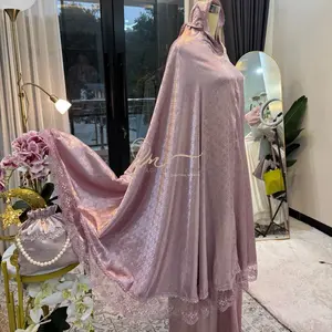 Agustin~ Mukena Ameena Sutra  Armany Jaguar Renda Tule Mewah 2in1 dengan Desain Elegan dan Kualitas Premium