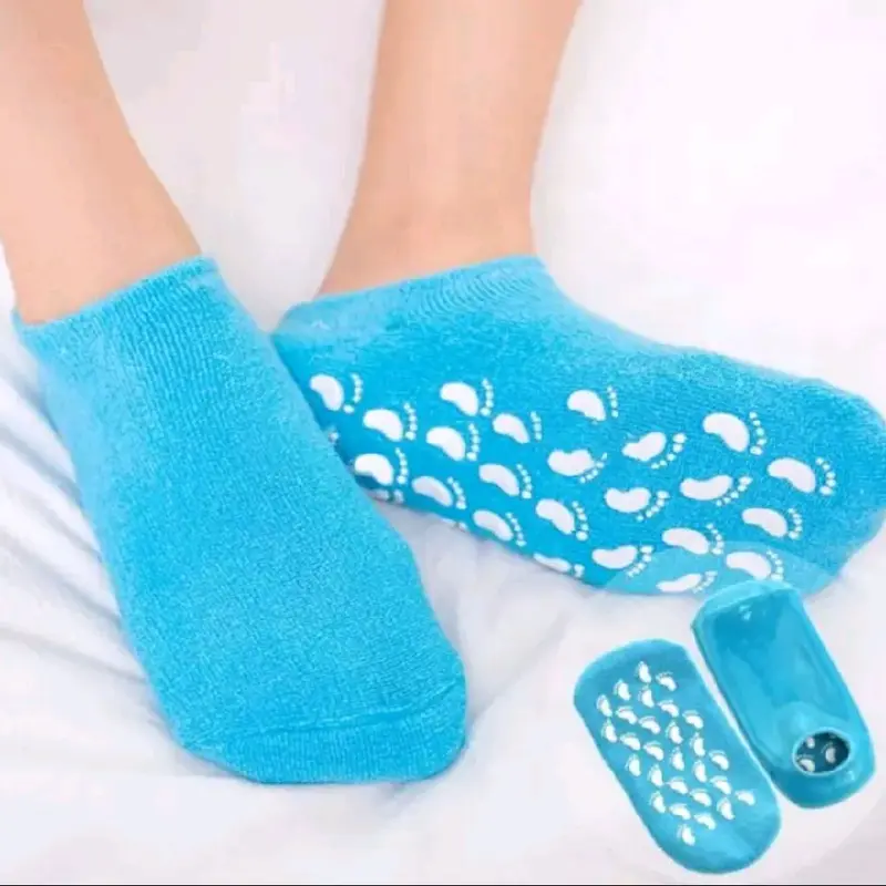Kaos Kaki Spa Pendek Gel Penghalus Kaki Pecah - Moisturizing Perawatan Melembutkan 3