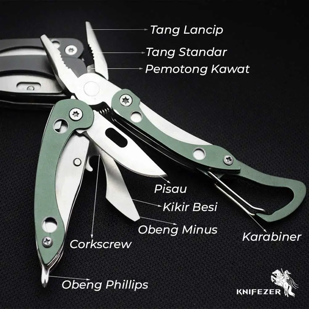 PROMO Tang Pisau Swiss Army Pocket Knife EDC Tool Stainless Steel - A3009 Alat Camping