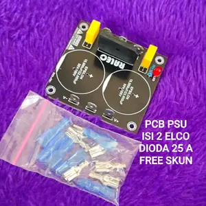 pcb psu 2 elco gratis soket/ skun lengkap