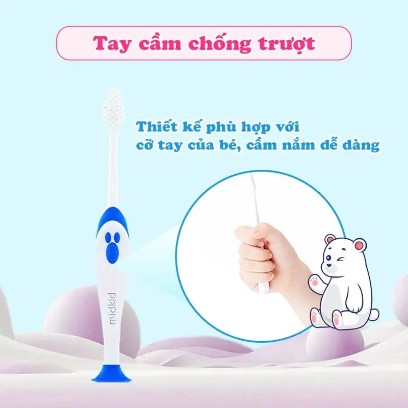 Midkid - Bàn Chải Đánh Răng Cho Bé Vệ Sinh Răng Miệng Phù Hợp Cho Bé Từ 1 Tuổi 7