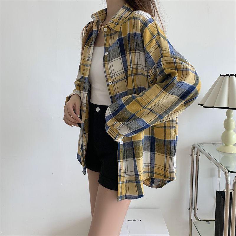 Product Introduction of Áo Sơ Mi Độc Đáo, Phong Cách Hàn Quốc, Cao Cấp, Thiết Kế Đẹp, Dành Cho Nữ, Thích Hợp Cho Mùa Xuân 2023, Phong Cách Cổ Điển Pháp, Dễ Phối Đồ, Áo Khoác Sơ Mi Kẻ Sọc Dáng Rộng 19