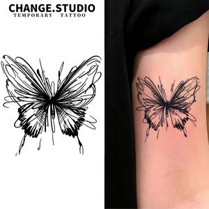 รอยสักผีเสื้อ ติดทนนาน 15 วัน กันน้ำ รอยสักชั่วคราว สติ๊กเกอร์รอยสัก