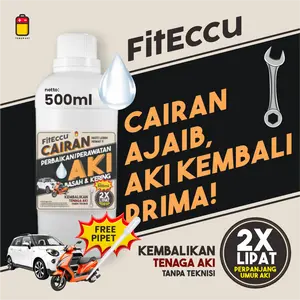 cairan aki kering FitEccu untuk perawatan perbaikan aki mobil Kendaraan
