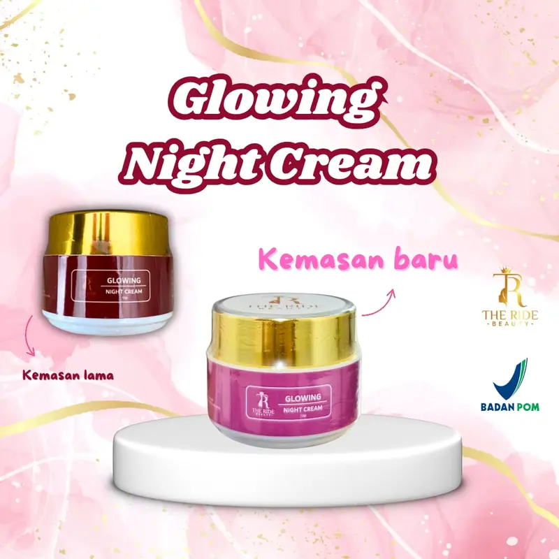 ( SPESIAL LAUNCHING ) Jelly Pelicin Boster & Glowing Night Cream The Ride Beauty < Bundling 1 > 1