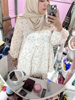 Product Review of DYANDRA TUNIK | tunik motif | blouse tunik | atasan tunik motif floral | moutfit from b**6 0