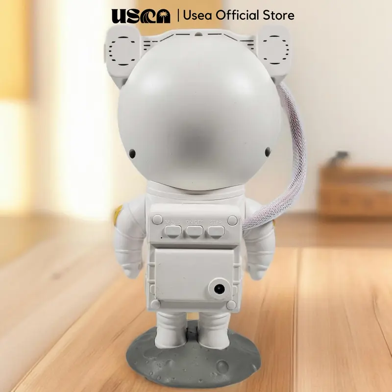 USEA Lampu Tidur Proyektor Bintang Galaxy 8 Warna Nebula Astronaut / Astronot Baterai Hitam Lampu Langit Galaxy Kamar Aurora 6