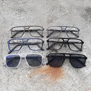 KACAMATA AVIATOR 2281 KOTAK UNTUK PRIA SIMPLE DAN ELEGAN lebar frame 13,8 cm lebar lensa 5,2 cm tinggi lensa 4 cm