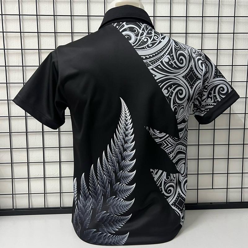 [SIZING EUROPE] Jersey Rugby Vintage All Blacks Maori [THICK FABRIC] 2