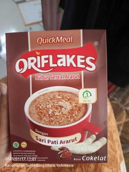Product Review of ORIFLAKES - Daily Sereal Pati Umbi Garut 150g @5 sachet from c**i n** a** 0