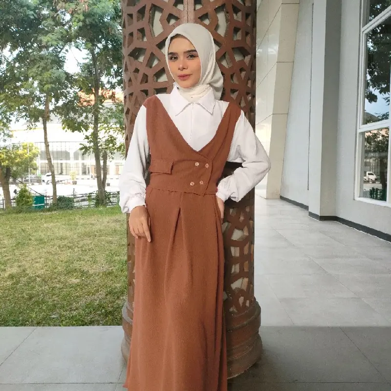 Gamis dres tanggung 2 ukuran ld 100 ld 110 cm 4