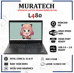 Laptop L480 Core I5 Ram 16GB SSD 512GB 14 Inch murah