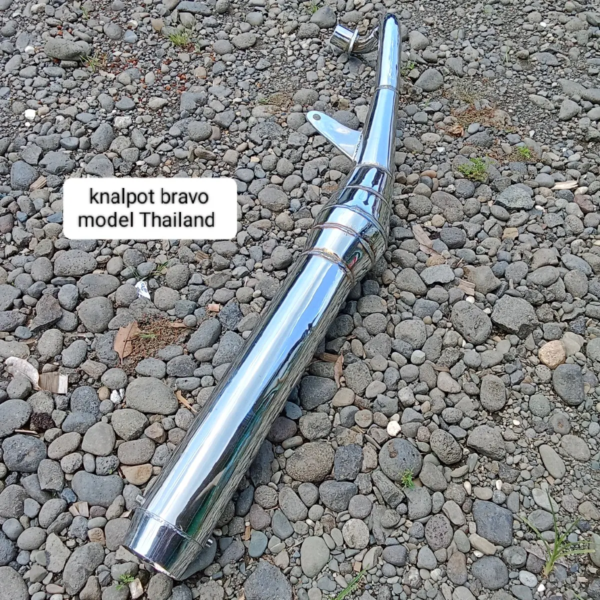 Knalpot RC 100 Bravo Model Thailand Full Croom Original KYX Racing Motor