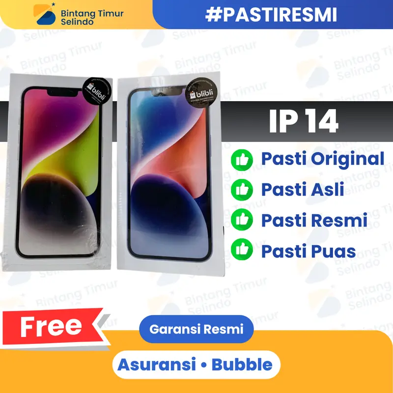 [805Gadget] iPhone 14 128GB & 256GB + Adaptor Ori 20watt [ Garansi Resmi ]