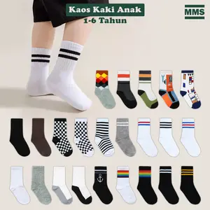 Kaos  Kaki Anak Bayi Motif Stripe Casual Kids Sock TK 1-6 Tahun - MMS
