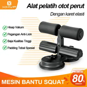 XMVP Alat Sit-up, Hisapan Kuat, Daya Super, 3 Tingkat Intensitas, Latihan Inti Perut, Alat Sit-up dengan Pengunci Kaki, Mesin Sit-up, Alat Bantu Latihan Sit-up, SIT UP, Daya Hisap.