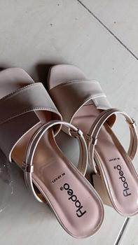 Product Review of FLADEO Sendal Wanita Heels 5cm Sandal Elegant Hak 5 cm Tali Belakang Shoes from m**n 2