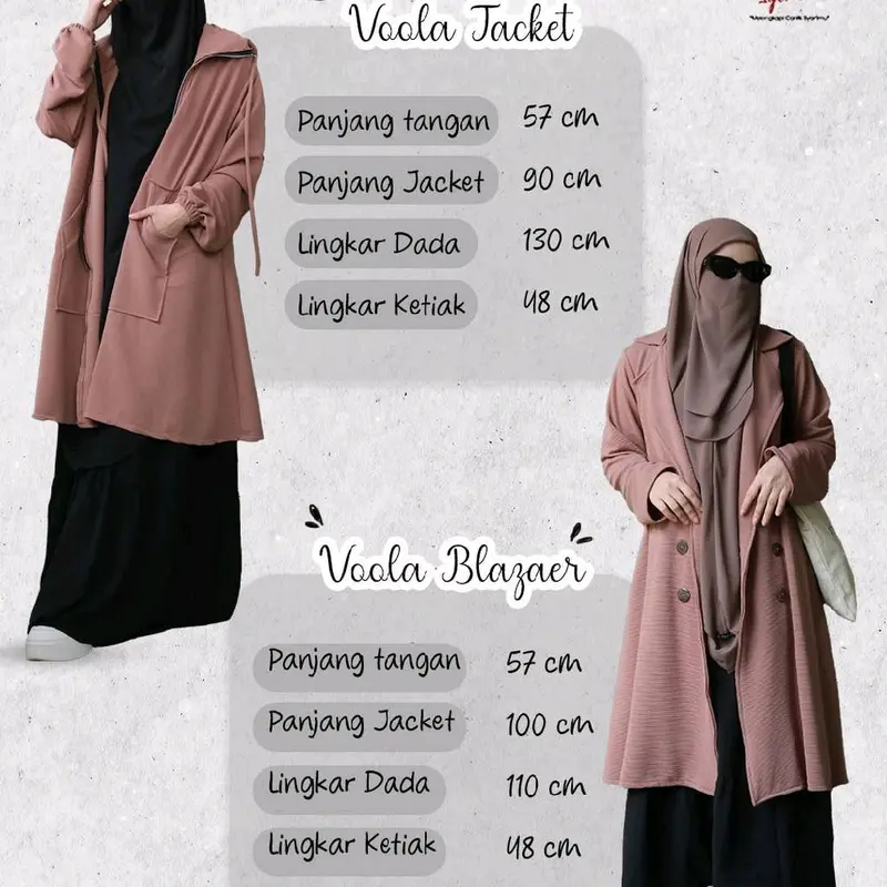 Jacket dan blazer Voola By Khumaira syar'i| Jaket trendy kekinian 5