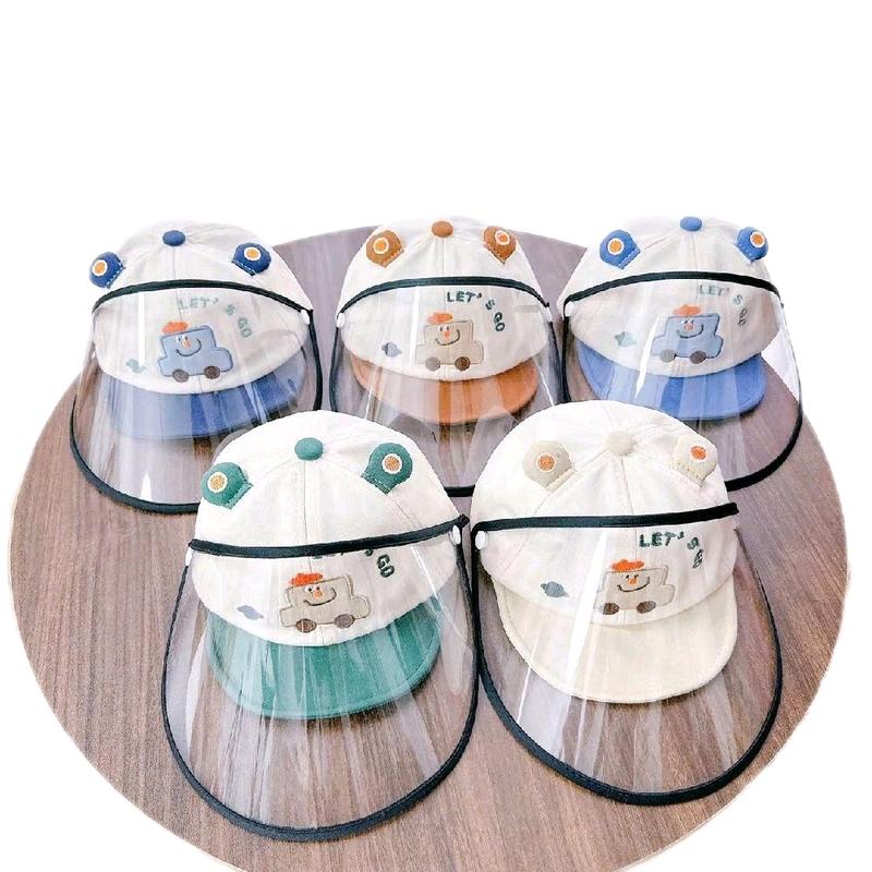 ( RẺ ĐẸP) Mũ chìa kính chắn gió, chắn bụi cho bé trai bé gái hình ô tô ( từ 6 tháng đến 24 tháng) mũ  bé  trai  6  tháng Mũ Len Lông mũ  chắn  giọt  bắn  cho  bé chống