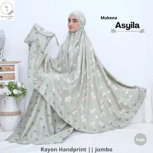 Mukena Dewasa Asyila Bahan Rayon Bali Size Jumbo