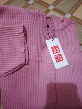Product Review of Cardigan Waffer Dan korean Style Rib Crop Top Wanita Lengan panjang Atasan wanita Cantik Tebal Dan premium from i**k 1