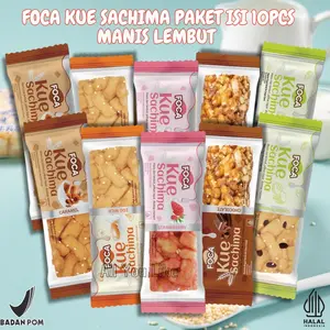 FOCA Kue Sachima 10 Pcs Mix Varian Rasa Manis Lembut Paket Isi 10pcs Halal Indonesia