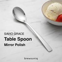 Gambar BREWSUNIQ Savio Grace Table Spoon 20.7cm Mirror Polish Stainless - Sendok Makan Elegan Premium dari Brewsuniq Store Kota Medan 1 Tokopedia