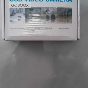 GOBOOX [3 Wana Lampu Sentuh] Webcam 4K 1080P Full HD Penutup Privasi USB Plug & Play Kamera Laptop PC Live Streaming With Mic Sudut Lebar 150° Untuk Zoom Google Meeting (Free:Tripod)