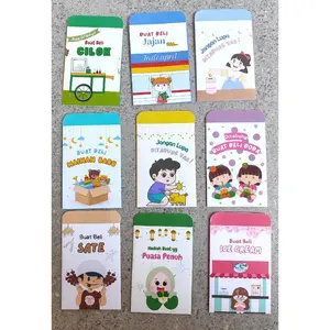 AMPLOP LEBARAN COLORFULL KATA KATA LUCU Dengan Desain Unik Dan Warna-warni Cocok Untuk Hadiah Lebaran