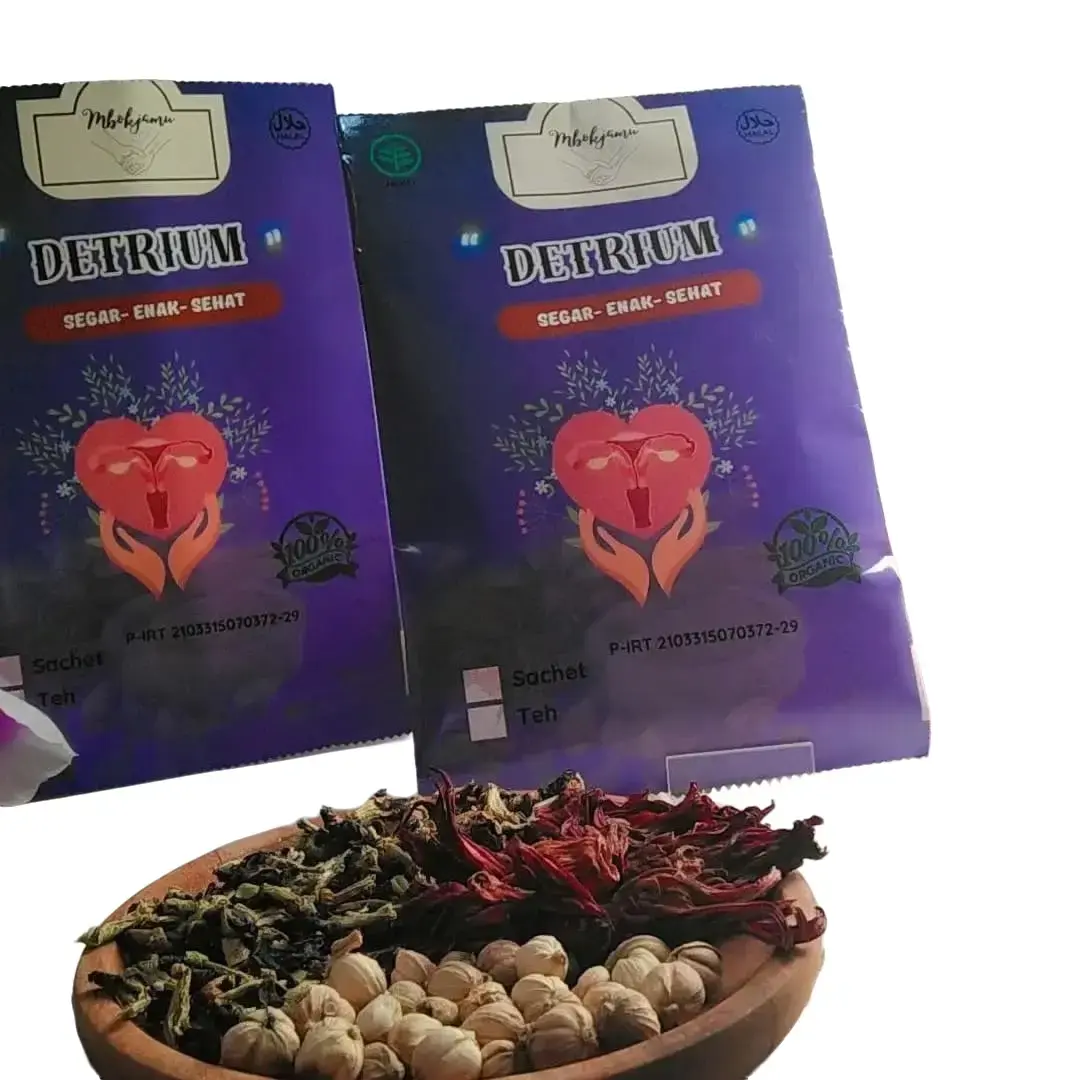 Teh instan Detrium jamu herbal detoks rahim, keputihan, kewanitaan