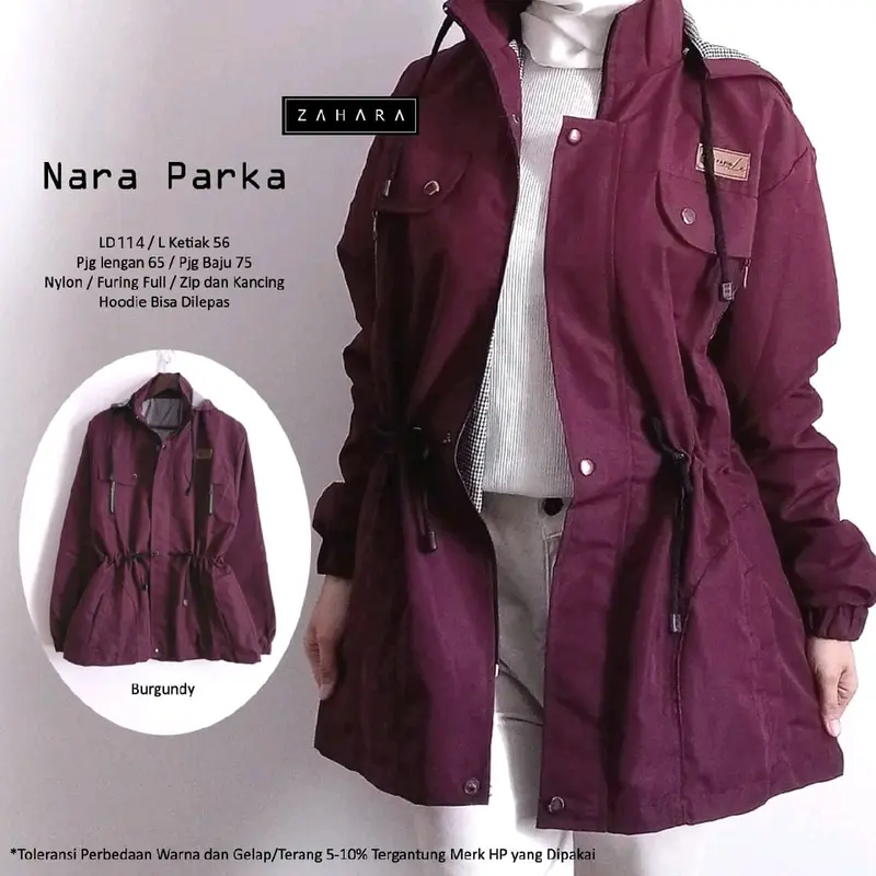 Nara Parka Jacket Wanita Bestseller by Zahara 2