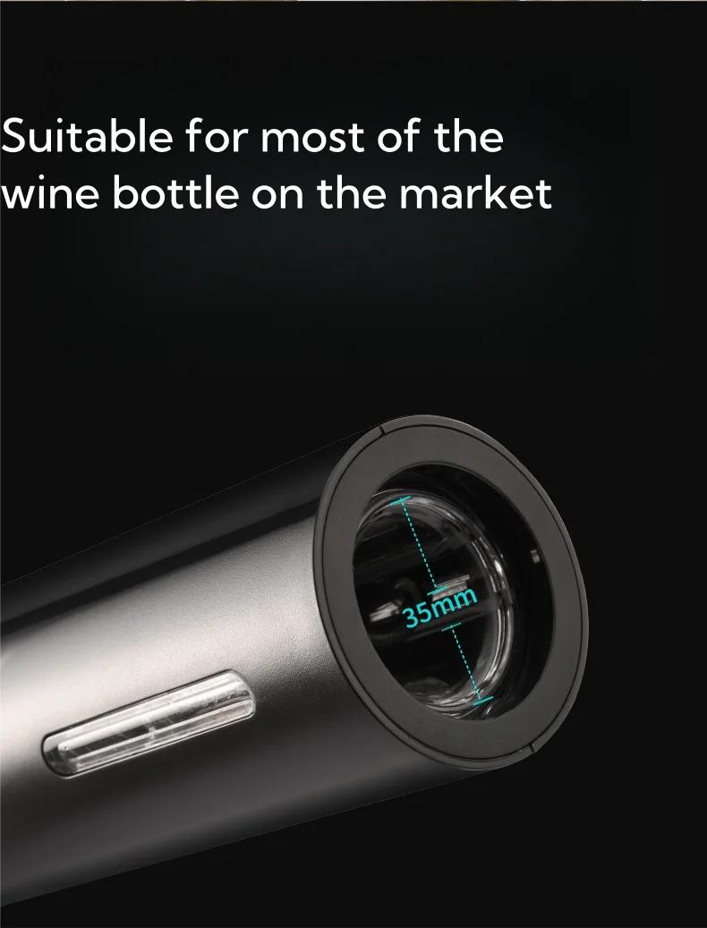 Product Introduction of Electric bottle opener, automatic red wine bottle opener, with aluminum foil cutter, suitable for kitchen, bar, party 4