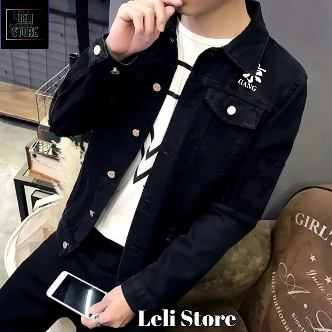 Jaket Jeans Denim Valhalla, Jaket Jeans Sablon Best Seller Jaket Denim