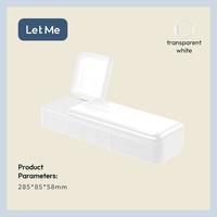 Gambar Let Me Kotak Penyimpanan Kabel Data - Storage Box Cable Organizer Charger Bin 7 Slot Multifungsi LM-AGB2037 - Transparan dari Letme Home Living Kab. Tangerang 1 Tokopedia