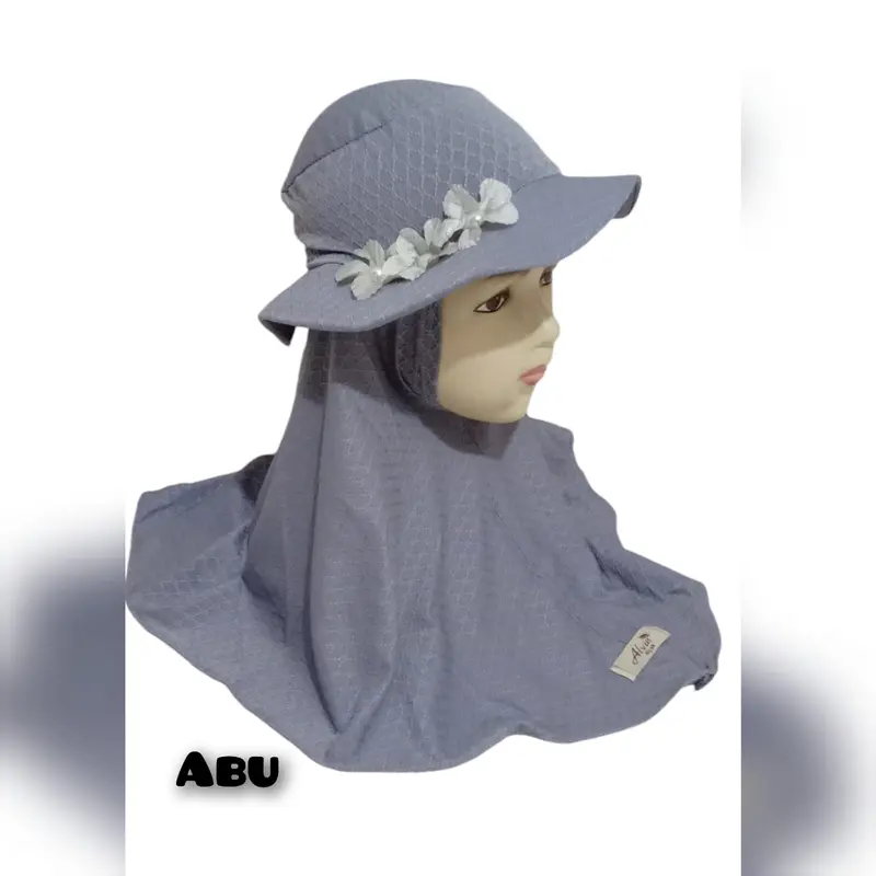 Jilbab Bayi Topi Bulet Bunga Atas 0-3 tahun Strada Premium 4