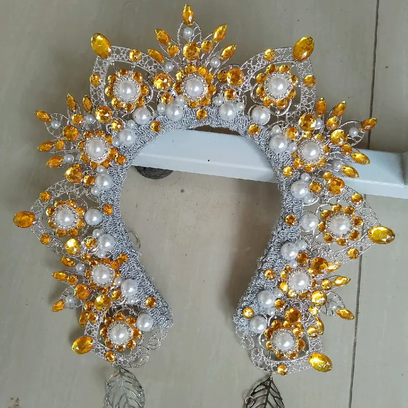 Aksesoris Sunting Merak Adat Modern untuk Tari dan Pengantin/sunting merak Bunga besar/sunting merak love 2