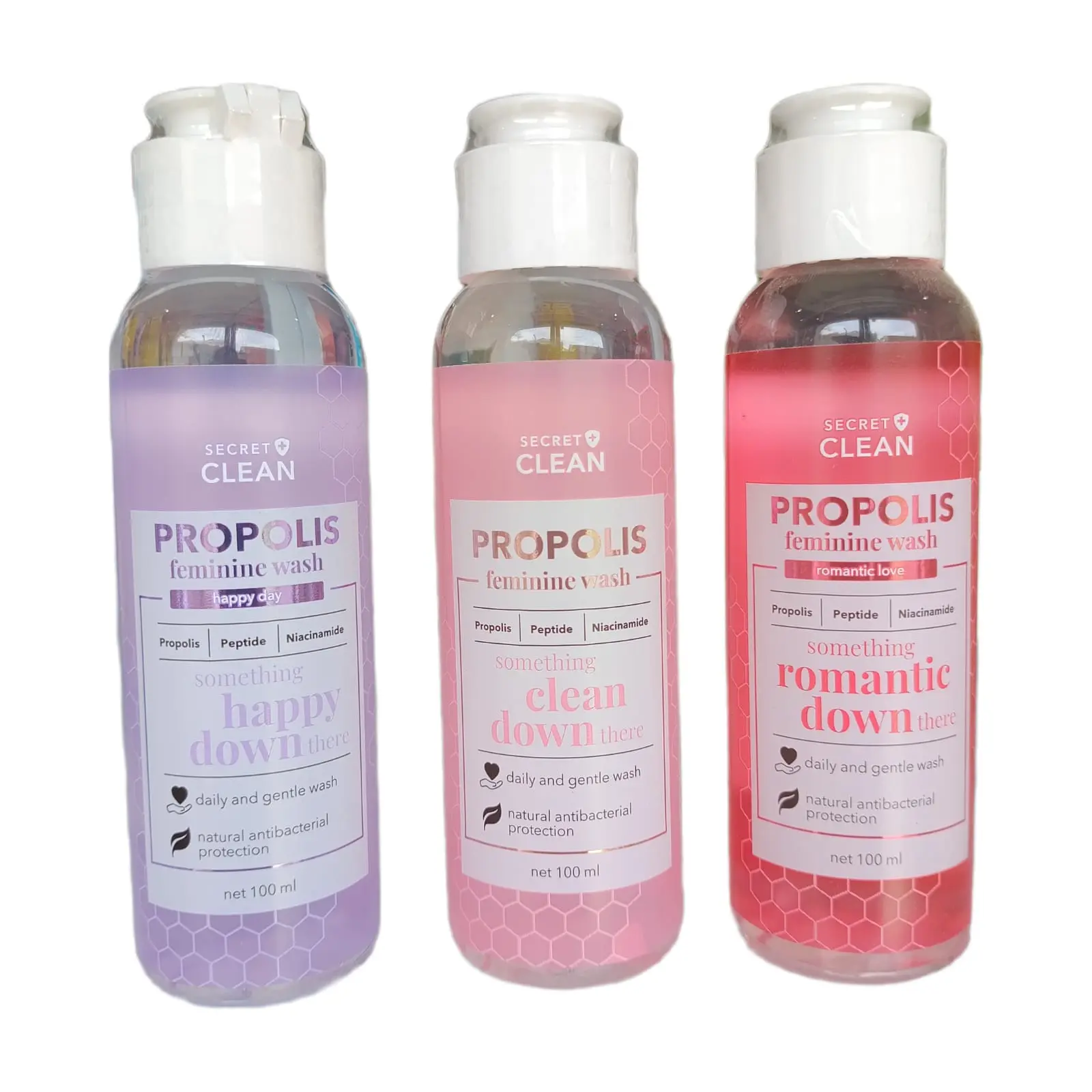 Secret Clean Propolis Feminine Wash Hygiene  - Sabun Pembersih  Perawatan Kewanitaan Keputihan 100ml